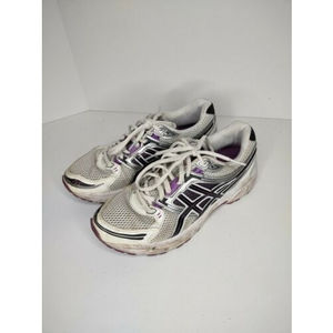 Asics Running Sneakers White Purple Trail Gel Women's Size 8.5 T2N8N S6